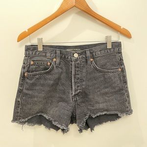 Denim Forum Aritzia Ex-Boyfriend Shorts in Black